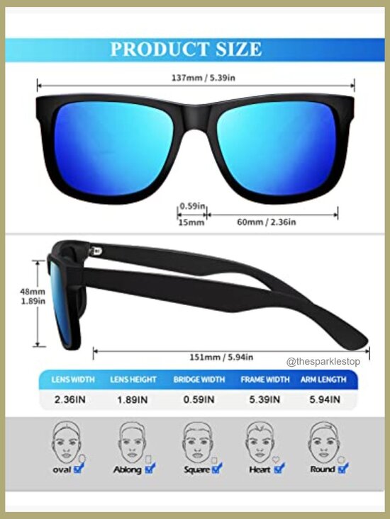 Polarized Sunglasses with Matte Black Frame UV Protection 3 Pack main image 5